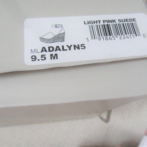 MARC FISHER Adalyn pink espadrilles sandals suede - Picture 9 of 9